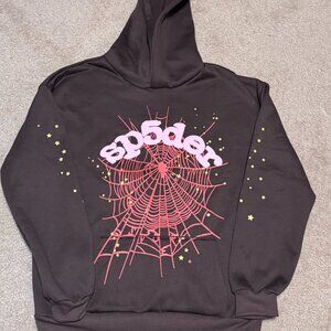 Mens Sp5der / Spider Brown Sweatshirt sz-M